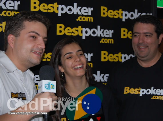 Larissa Metran em entrevista para a equipe Mercado Poker (BSOP 2009 - 3ª Etapa) /CardPlayer.com.br