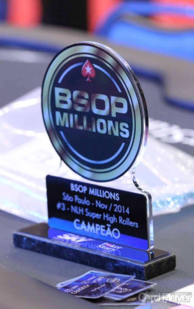 Troféu do SHR (Decisão do SHR do BSOP Millions) /CardPlayer.com.br