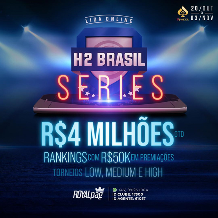 Conheça o aplicativo UPoker e comece a jogar agora! Liga H2 ROYALPag