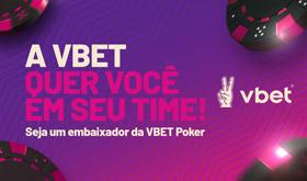VBET Poker está a procura de embaixadores no Brasil/CardPlayer.com.br