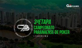 Terceira etapa do Campeonato Paranaense de Poker começa segunda-feira em Londrina/CardPlayer.com.br